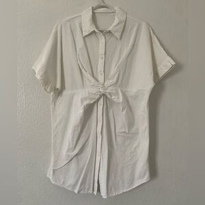 Cupshe Swim Cover Up White Size Medium